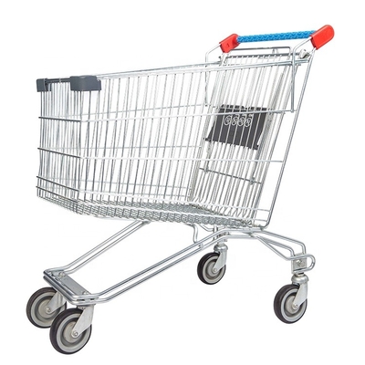Versorgungs-Supermarkt-Ausrüstungs-Einkaufslaufkatzen-Wagen-Handlaufkatzen-Metalleinkaufswagen-Laufkatzenverschlusssystem verfügbar