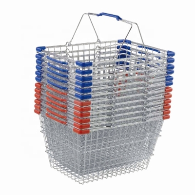 Moderner HandsupermarktEinkaufskorb fertigte Farbqualitätsgarantie besonders an