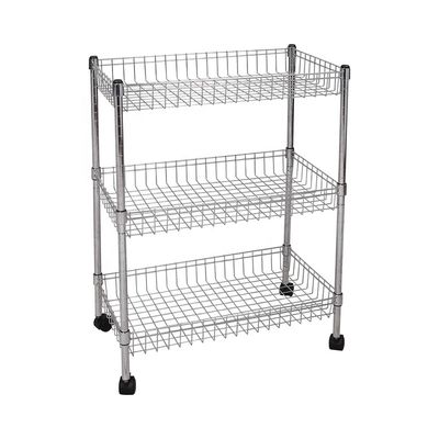 Edelstahl-Speicher-Anzeige legt Speichermetallpräsentationsständer-faltendes Draht-Regal beiseite